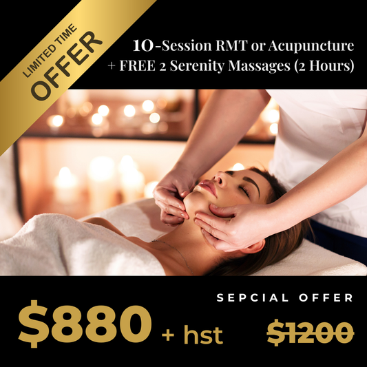 10 RMT & 2 Serenity Massage Therapy