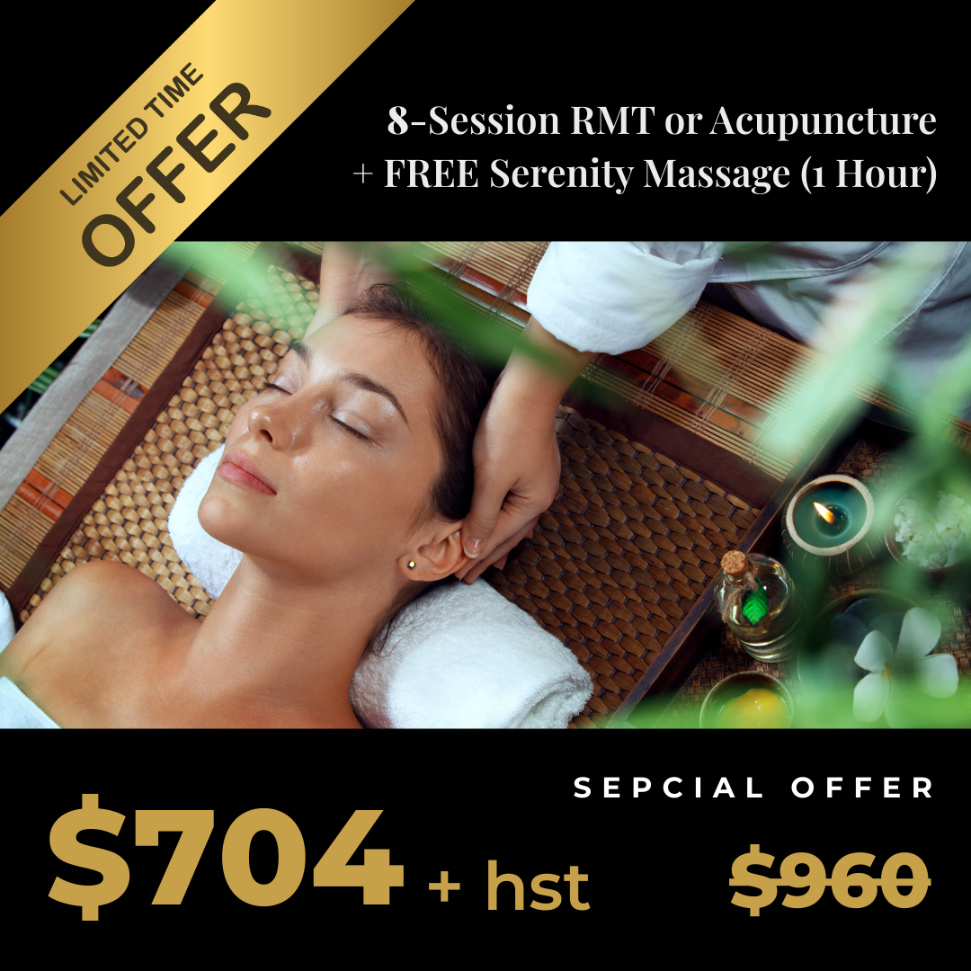 8 RMT & 1 Serenity Massage Package
