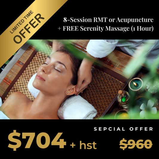 8 RMT & 1 Serenity Massage Package